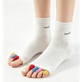 thumbnail image 2 of Linvycle Toe Separator Socks for Men & Women, Five Toe Alignment Socks, Bunion Relief Foot Alignment Socks for Yoga Daily Wear, 2 of 8