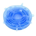 thumbnail image 3 of Conjunto de 6 Tapas de Silicona Flexibles para Almacenar Alimentos en Tonos Vibrantes 2 piezas, 3 of 9