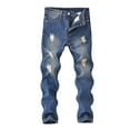thumbnail image 2 of AUNVITO Boys Ripped Jeans Casual Distressed Denim Relaxed Fit Pants Urban-Style Streetwear Trendy Fashion, 2 of 3