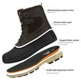 thumbnail image 5 of NORTIV8 Mens Snow Boots Insulated Waterproof Winter Boots Outdoor Comfort Warm Shoes, 5 of 9