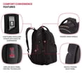 thumbnail image 2 of SwissGear 3258 Laptop Backpack, Black, 18.5-Inch, 2 of 4