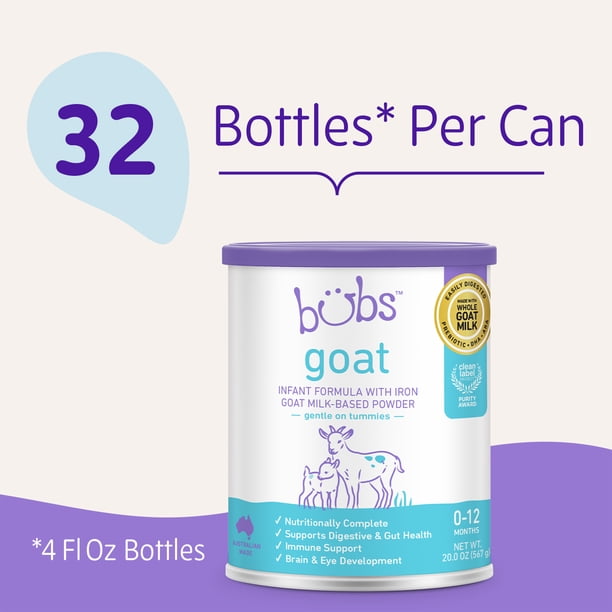 Bubs Goat Infant Formula | Pediatric formula for hospitals