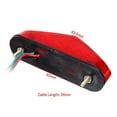thumbnail image 7 of chengsi 1pc Motorcycle LED Tail Lights Mini Licenses Plate Lamp Red DC 12V Motorbikes Headlight Taillight Rear Stopping Light, 7 of 7