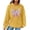 Yellow, variant on Bovemsi Sweatshirt for Women Womens Hoodies Casual Long Sleeve Pullover Tops Loose Hooded With Pocket Comfort Hoodie