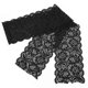 thumbnail image 1 of Black Lace Ribbon Red 10 Yards 3.9in Wide Elastic Comfortable Unique SkinFriendly Lace Trim for Decorations Sewing DIY(Black ), 1 of 5