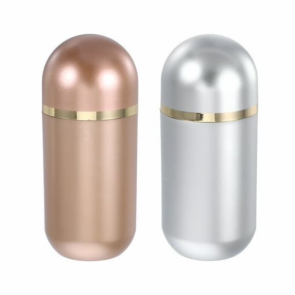 ACDANC 2pcs Small Pill Container For Purse 10ml Travel Pill Bottle Portable Medicine Organizer Cute Pill Case For Supplement And Medication