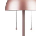 thumbnail image 5 of Novogratz x Globe Electric Haydel 21" 2-Light Matte Rose Gold Table Lamp,67333, 5 of 9