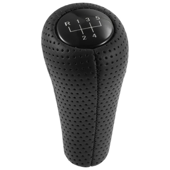 5 Speed Manual Gear Stick Shift Knob Transmission for BMW X1 E84 ABS Faux Leather Black 1 Pcs