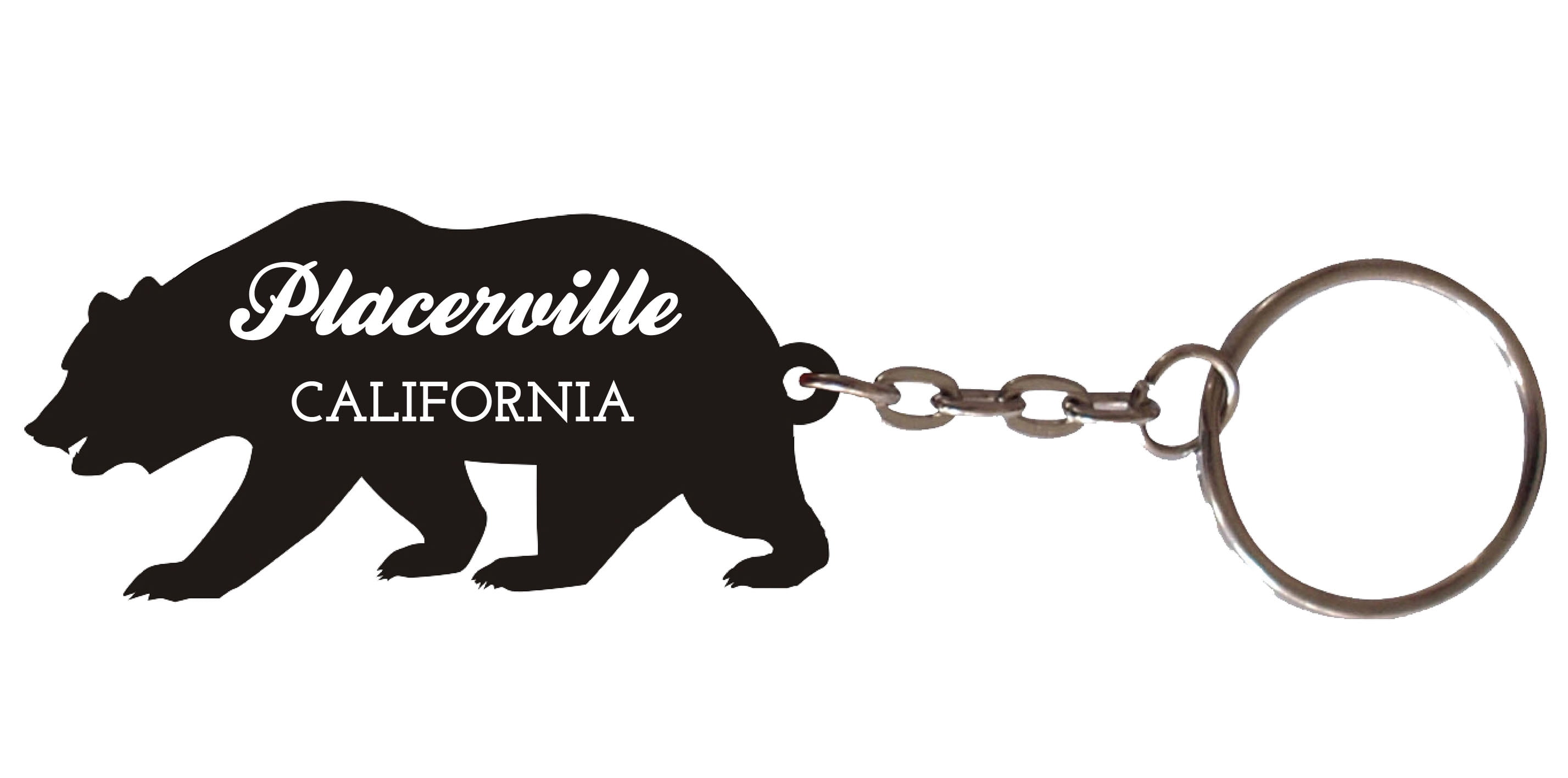 Placerville California Souvenir Metal Bear Keychain - Walmart.com