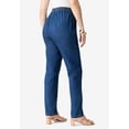 thumbnail image 3 of Roaman's Women's Plus Size Petite Plus Size Easy-Wear Straight Leg Jean, 3 of 5