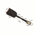 thumbnail image 5 of 20cm Rallonge Extension Boucle Ceinture De Scurit Pour Sige Avant, 5 of 5