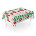 thumbnail image 1 of LADDKE Green Swedish Dala Horse Pattern Scandinavian Folk Flowers Red Tablecloth Table Desk Cover Home Party Decor 60x104 inch, 1 of 1
