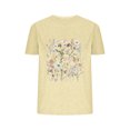 thumbnail image 1 of Camisetas de Verano de Mujer Pequeña Flor Impresa Cuello Redondo Manga Corta Superior, Verano Superior de las Mujeres, 1 of 8