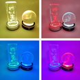 thumbnail image 2 of Crystal Led Light Base,Multicolor Changing USB Power Light Display Base Show Stand Display Holder with Sensitive Touch Switch for 3D Crystal,Crystal Ball,Art Glass,Jewelry (Black), 2 of 8