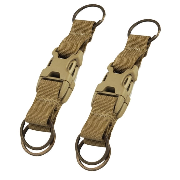 2 Pcs Bag Buckle Carabiner Buckle Mountaineering Keychain The Ring