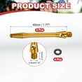 thumbnail image 2 of Uxcell Aluminum Dart Shafts , 2BA Thread Dart Stems Replacement Accessories with Rubber Rings for Steel Tip Gold 45mm, 2 of 5