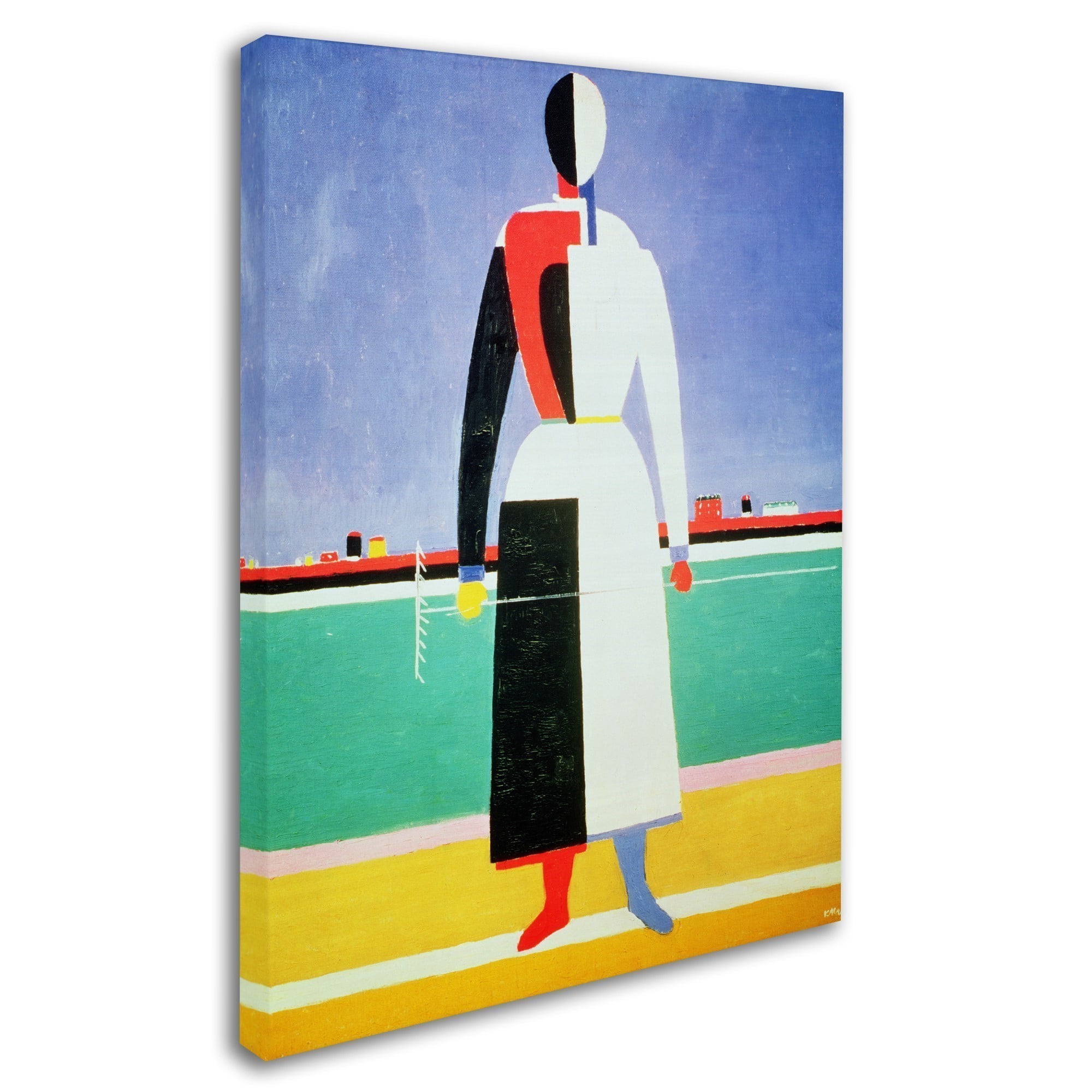Trademark Fine Art "Woman With Rake, 1928-32" Canvas Art by Kazimir Malevich