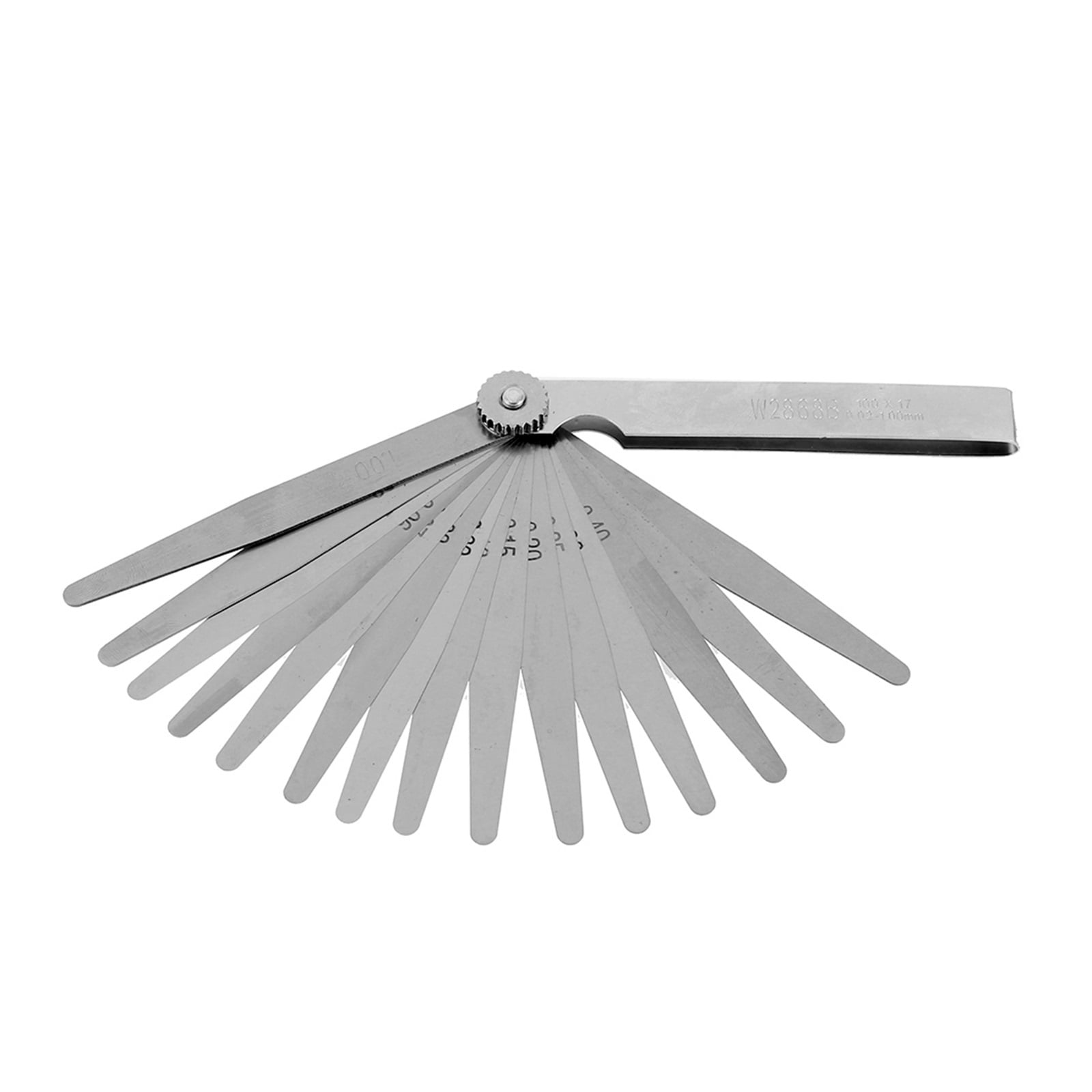 0.02-1mm 17 Blade Thickness Gap Metric Filler Feeler Gauge Measure Tool ,Easy to Use