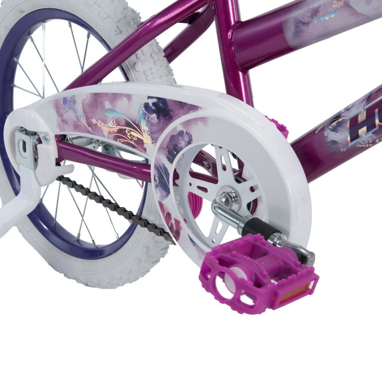 Huffy 16 in. Sea Star Kids Bike for Girls Ages 4 and up Child Metallic Purple