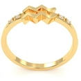 thumbnail image 3 of Aquarius Zodiac Sign Diamond Ring In Solid 14k Yellow Gold, 3 of 6