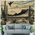 thumbnail image 4 of PRATYUS Retro Western Cactus Tapestry Wall Hanging, Wild West Tapestry, Western Tapestry for Bedroom, Horse Tapestry, Western Country Tapestry, Western Wall Decor, Multi Size Painting, 4 of 6