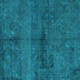 thumbnail image 1 of Ahgly Company Machine Washable Indoor Square Persian Turquoise Blue Bohemian Area Rugs, 6' Square, 1 of 4