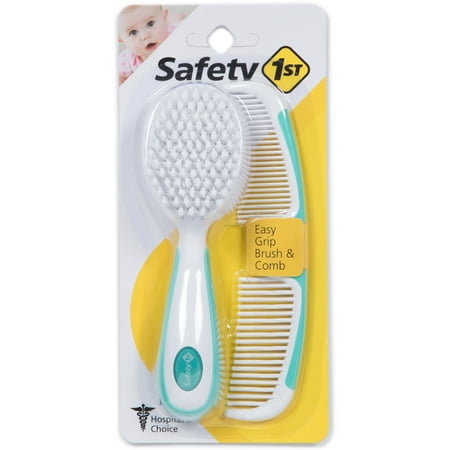 UPC: 0884392490430 | Safety 1ˢᵗ Easy Grip Brush & Comb White