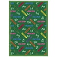 thumbnail image 3 of Playful Patterns - Children's Area Rugs Crayons, 3'10" x 5'4", Red, 3 of 3