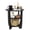 Black, variant on ZEXVIDA Round End Table with Storage Shelf,3 Tier Modern Side Table, Accent Table/Nightstand,19.7" D x 21.7" H