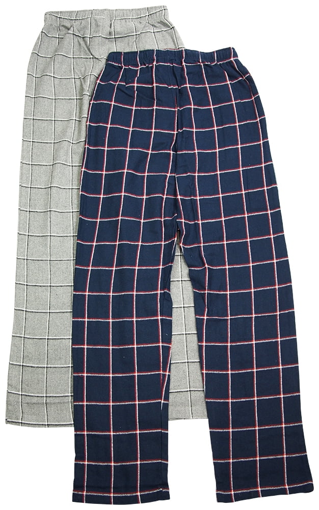 Hanes Men's and Big Men's Cotton Flannel Pajama Pants, 2-Pack
