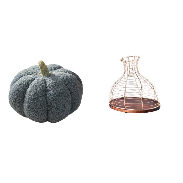Almohadas de calabaza de Halloween,Almohadas de calabaza de Halloween Decoración del hogar Suave,Cojines de calabaza para Halloween,peluches,sofá,Portacorchos de vino,Soporte de metal para