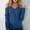 501_Blue, variant on Tops for Women Trendy V Neck Cold Shoulder Long Sleeve Loose Sexy Basic Plus Size Tops