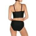 thumbnail image 4 of Women's Solid Rib Crop Swimsuit Top, 4 of 4