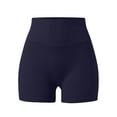 thumbnail image 4 of Women's High Waisted Yoga Shorts with Pockets Dressy 2026 Summer Elastic High Waisted Seamless Workout Lifting Gym Vacation Shorts, 4 of 5