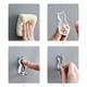 thumbnail image 3 of Inteprter Gancho en forma de animal ABS de 2 piezas, reemplazo autoadhesivo decorativo sin perforaciones, colgador de llaves de baño de estilo Almacenamiento y organización del hogar Transparente, 3 of 6