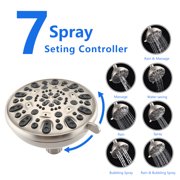 PROOX 7 Spray Patterns Wall Mount Shower Head