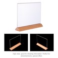 thumbnail image 4 of EeaseCA Sign Holders Desktop Photo Paper Name Holder Display Stand Acrylic Table Menu Holders (Transparent, A5 Style), 4 of 8