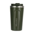 thumbnail image 1 of ¡Rebajas increíbles! Meiiso - Nueva taza de café de acero inoxidable 304, termo portátil de doble capa al vacío, simple y elegante, ideal como regalo de oficina, color verde B, utensilios de cocina, 1 of 3