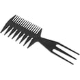 thumbnail image 1 of Peine de plástico negro para hombre, peine grande para espalda, peine de espina de pescado, peine de peluquería, peine de dibujo, 1 unidad, 1 of 5