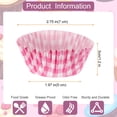 thumbnail image 2 of Uxcell 200 Compte Douille à Cupcake Cups Taille Standard Muffins Douilles Papiers Cups Wrappers Résistants à la Graisse Grille Rose, 2 of 6