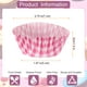 thumbnail image 2 of Uxcell 200 Contadores de Forros para Cupcakes, Vasos para Cupcakes de Tamaño Estándar, Forros de Muffins, Papeles para Hornear, Envolturas a Prueba de Grasa, Cuadrícula Rosa, 2 of 6