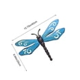 thumbnail image 4 of onlyliua Vintage Wrought Iron Dragonfly Wall Art Outdoor Garden Hanging Decorative Accent For Porch Balcony Gate Rustic Metal Butterfly Dragonflies Wall Sculpture Yard Decor, 4 of 7