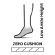 thumbnail image 2 of Medias Smartwool Run Zero Cushion Tobillo Bajo Hombre Gris, 2 of 2