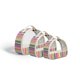 thumbnail image 1 of New Straw Woven Transparent Pvc Semi-Circular Cosmetic Bag Waterproof Rainbow Woven Toiletries Business Trip Storage Bag, 1 of 5