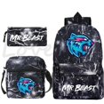 thumbnail image 4 of 3pcs/set Mr Beast Backpack Shoulder Bag Pencil Case Boys Girls Back to School Bookbags Children Rucksack Travel Knapsack Mochila, 4 of 4