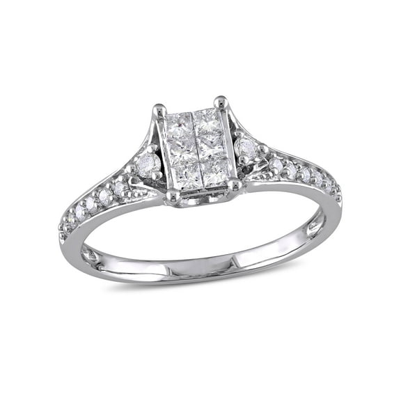 Everly Women's Diamond 10K White Gold Engagement Ring