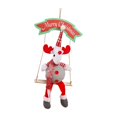 thumbnail image 1 of Muñeco navideño columpio juguete manualidades decorativas lindo árbol de Navidad colgante adorno Ciervo, 1 of 6