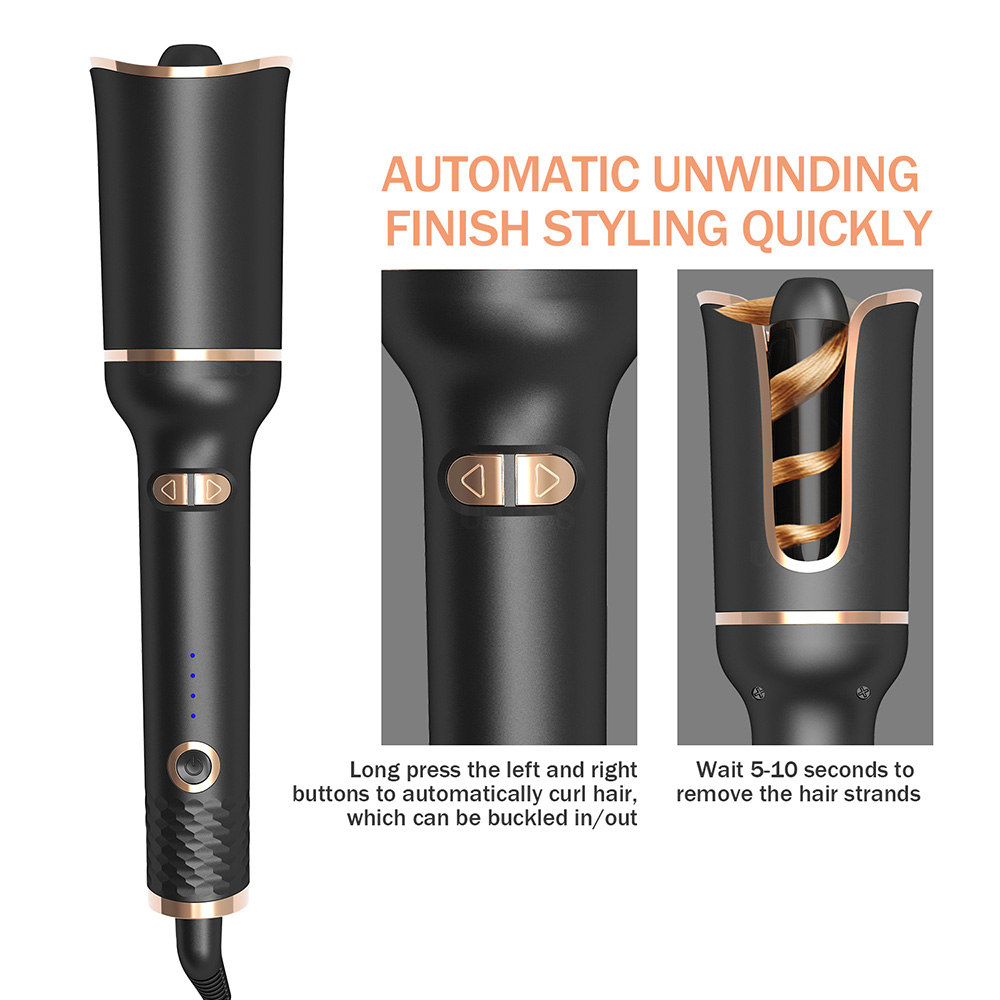 Automatic Hair Curler Ceramic Rotating Curling Iron Professional Hair Rollers Styler Electric Crimper Curling Wand Styling Tools