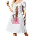 thumbnail image 1 of Vestido de manga corta de Dama en París Vestido de verano de mujer Vestido de noche de mujer, 1 of 7