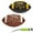 Black and Orange, variant on Huddle Hero Mini Football 2-Pack w/ Pump (Black/Green and Brown/White) (Black and Blue, Junior)